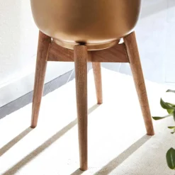 Blumentöpfe aus Metall in Gold - Nell II (zweiteilig)