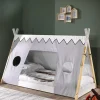 Bodentiefes Bett für Kinder in Zeltoptik - Nitrino