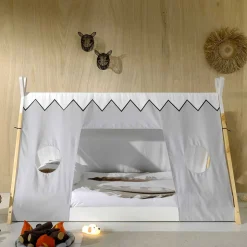 Bodentiefes Bett für Kinder in Zeltoptik - Nitrino