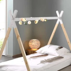 Bodentiefes Kinderbett 90x200 im Zelt Design - Flyma