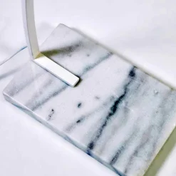 Bogenleuchte mit Holzfurnier Schirm - Nango