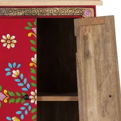 Boho Kommode mit Blumen Dekor im Folklore Style - Gionala