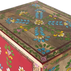 Boho Kommode mit Blumen Dekor im Folklore Style - Gionala