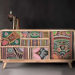 Boho Style Kommode handbemalt - Winner