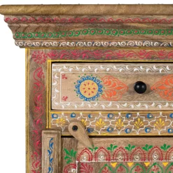Boho Style Nachtschrank aus Mangoholz - Klapan