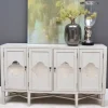 Boho Türen-Kommode in Antikweiß - Anice