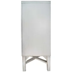 Boho Türen-Kommode in Antikweiß - Anice