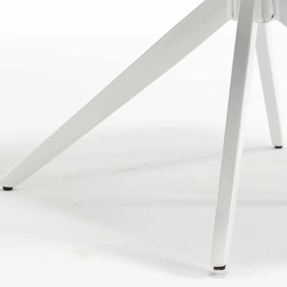 Boucle Armlehnenstuhl in Grau - Lulumo (2er Set)