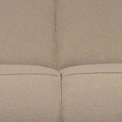 Boucle Couch 3er in Beige & Schwarz - Drike