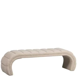 Boucle Design Bank in Beigegrau - Porian