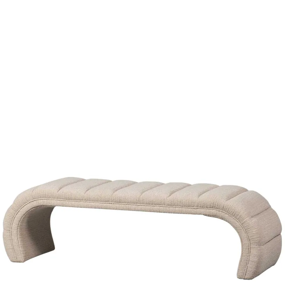 Boucle Design Bank in Beigegrau - Porian