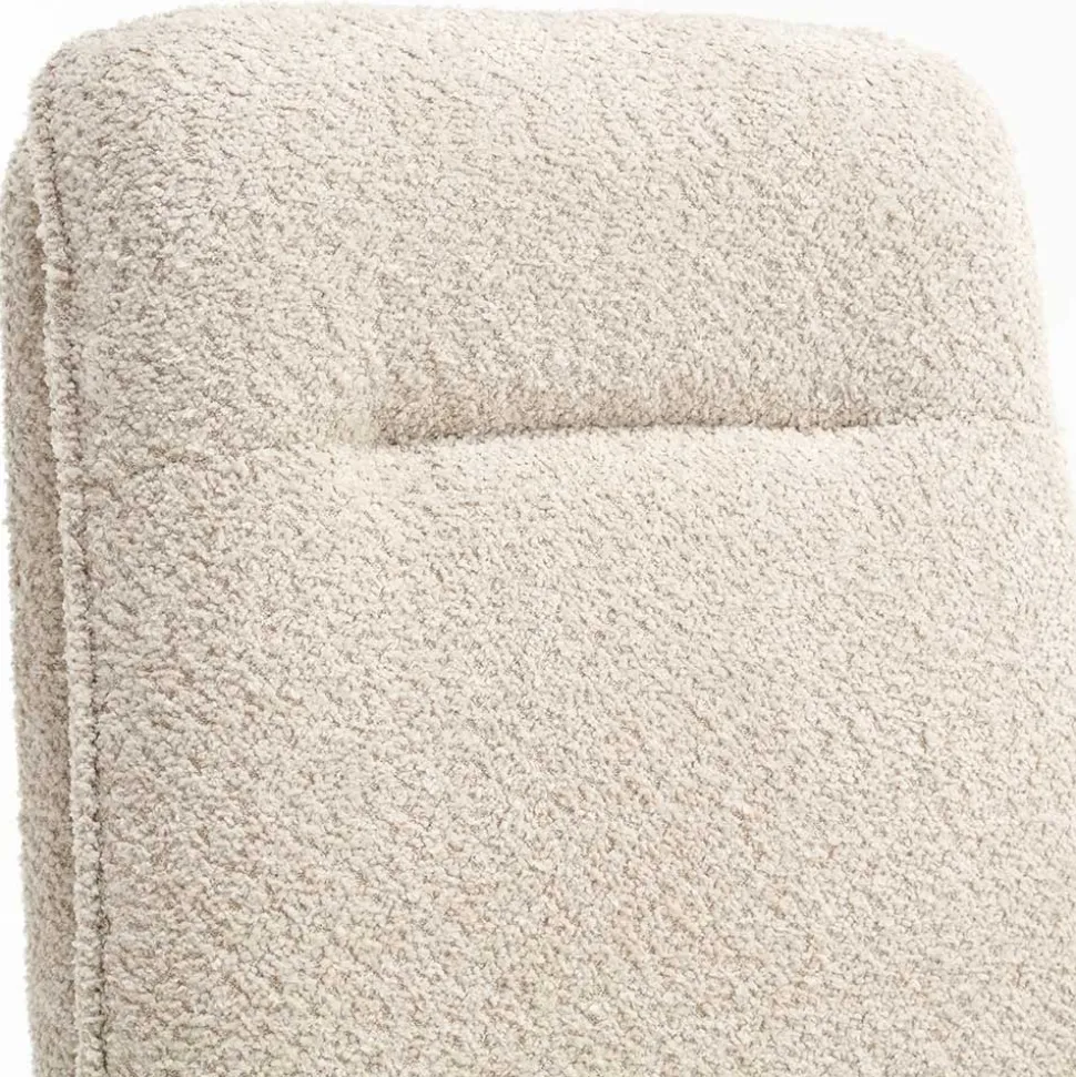 Boucle Drehstuhl in Creme - Rocono