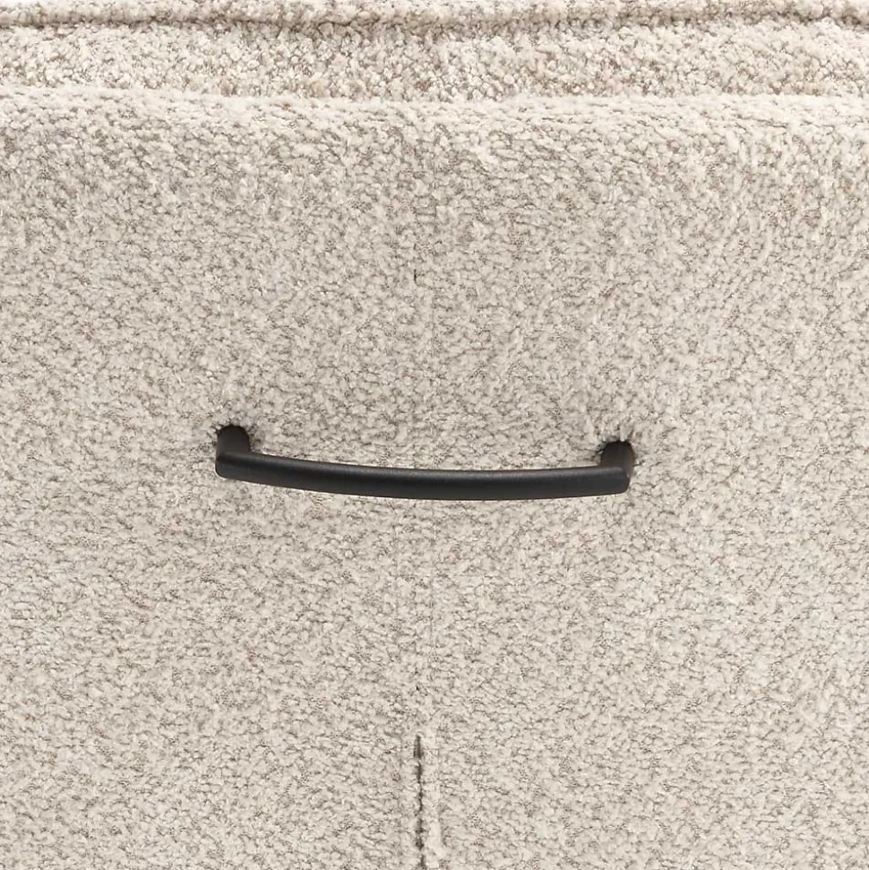 Boucle Drehstuhl in Creme - Rocono