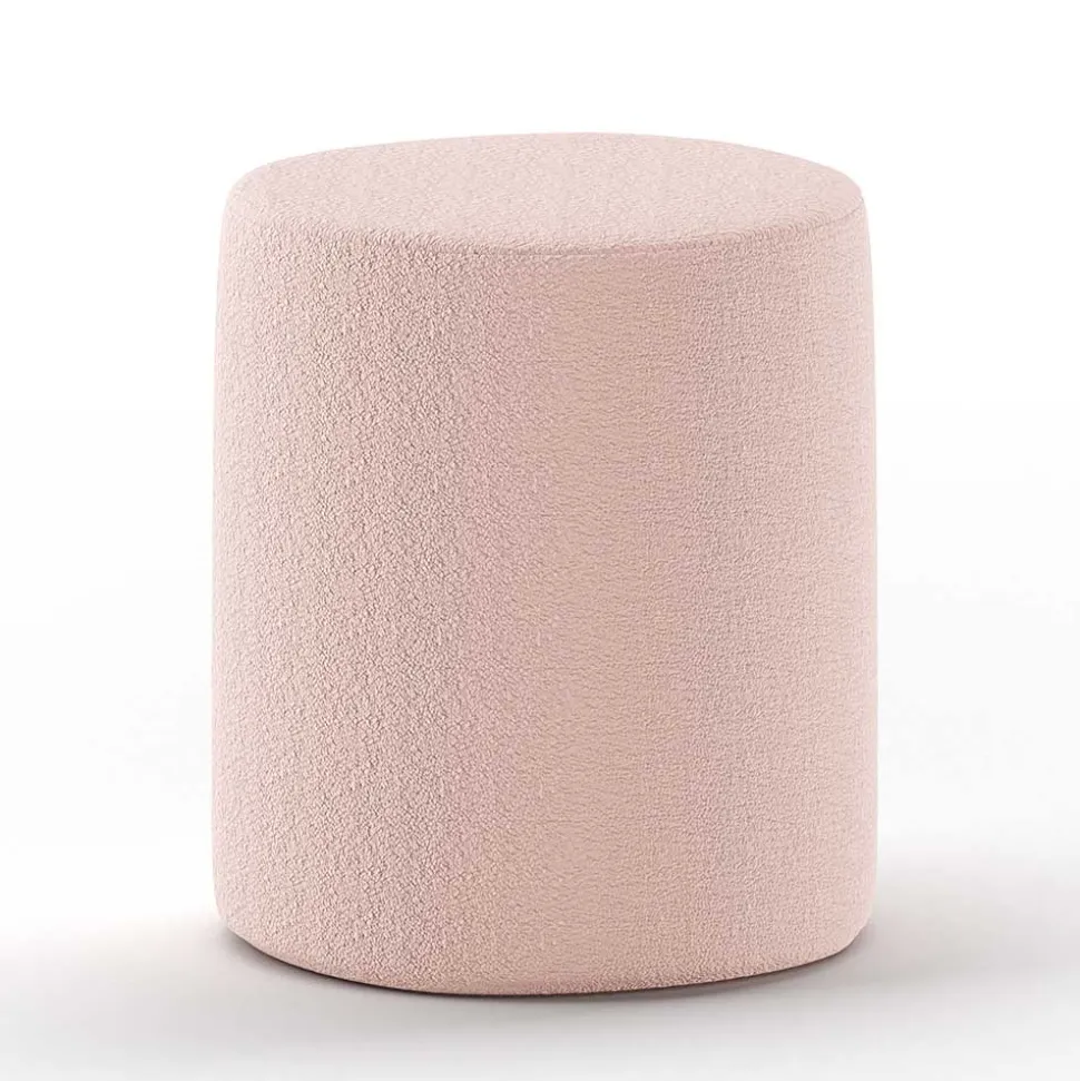 Boucle Einzelbett in Rosa mit Natur - Skylab