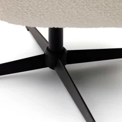 Boucle Polstersessel mit Drehgestell - Cacillo