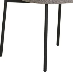 Boucle Polsterstuhl im Skandi Design - Tornado (2er Set)