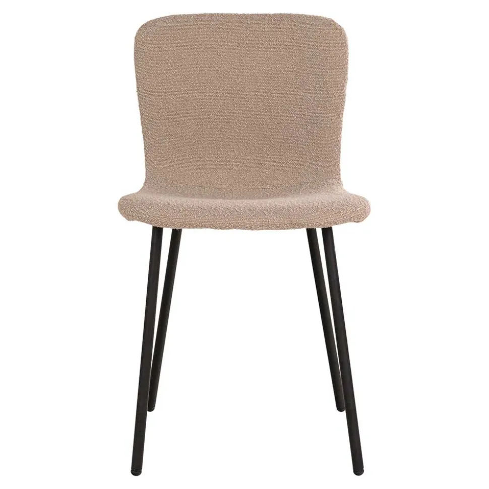 Boucle Stühle in Beige - Menoria (2er Set)