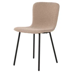 Boucle Stühle in Beige - Menoria (2er Set)