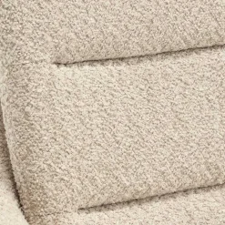 Boucle Tischsessel mit Holz Drehgestell - Corpus (2er Set)