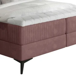 Boxbett mit Matratzen in Rosenholz Velours - Serves