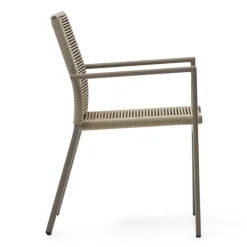 Braune Armlehnenstühle Indoor & Outdoor - Fivizano (4er Set)