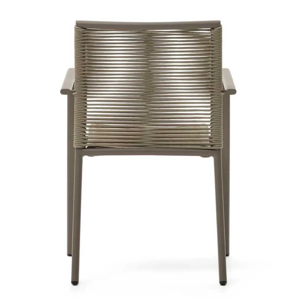 Braune Armlehnenstühle Indoor & Outdoor - Fivizano (4er Set)