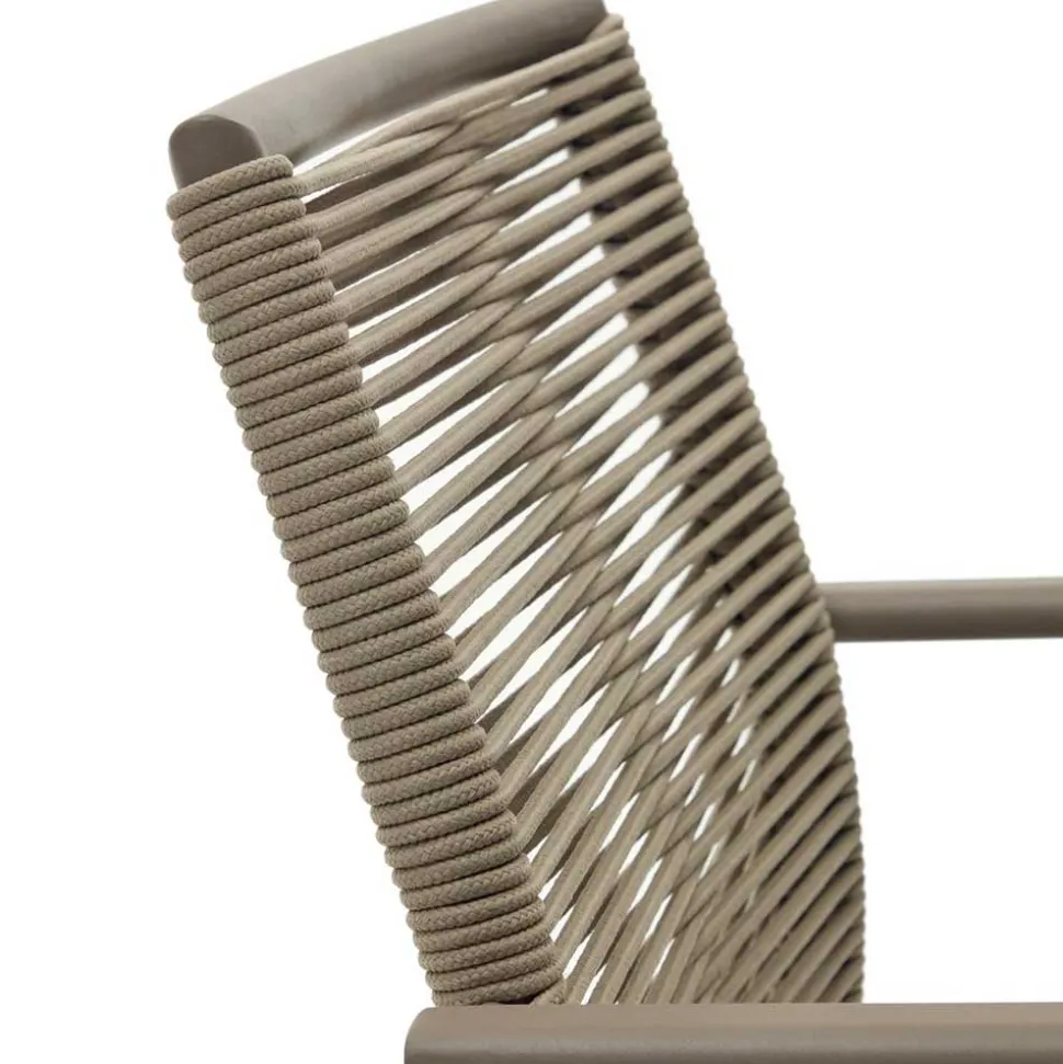 Braune Armlehnenstühle Indoor & Outdoor - Fivizano (4er Set)