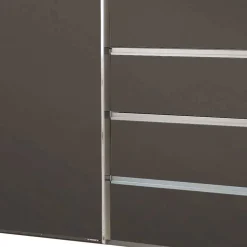 Brauner Kombi-Kleiderschrank 300 cm breit - Yana