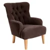 Brauner Sessel im modernen Vintage Look - Zaparony