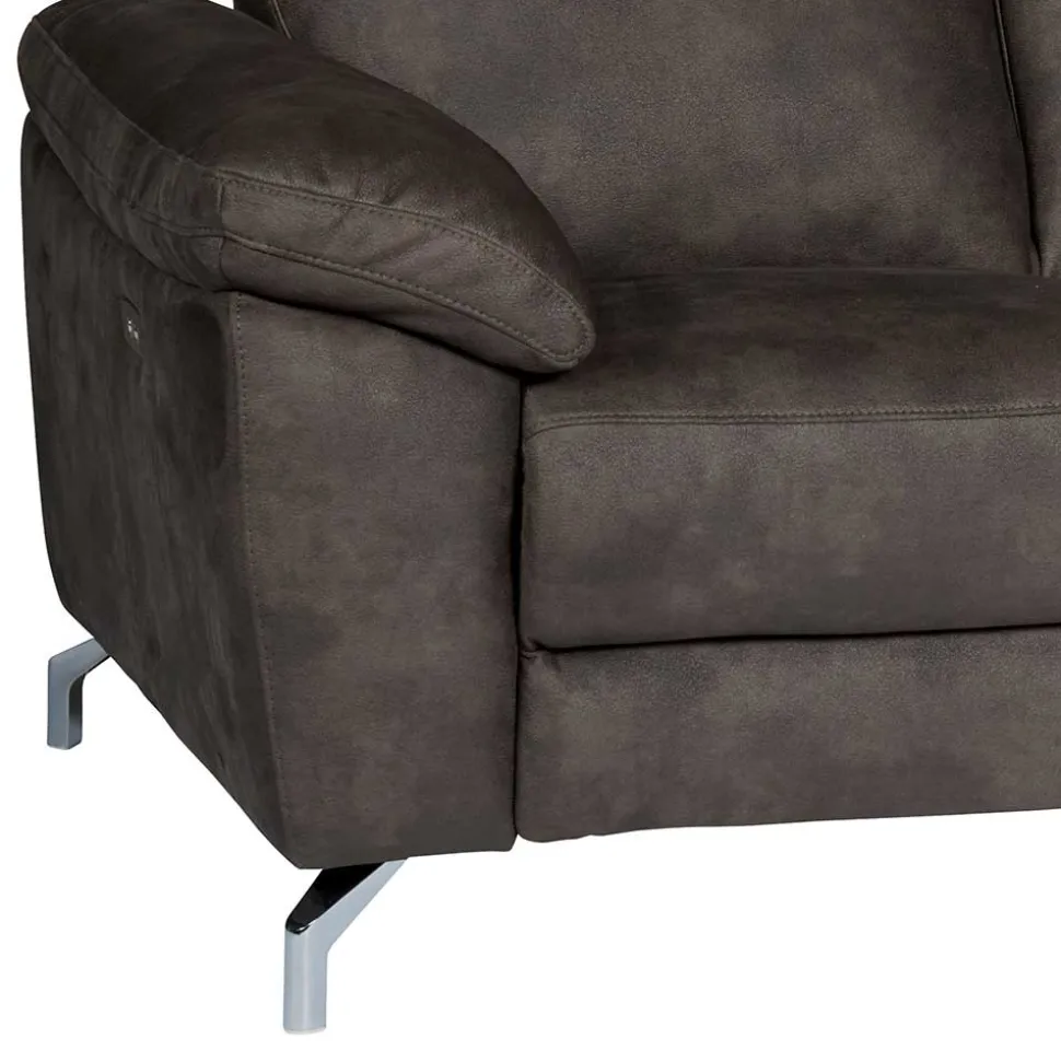 Braunes 2er Sofa mit Relaxfunktion - Extrados