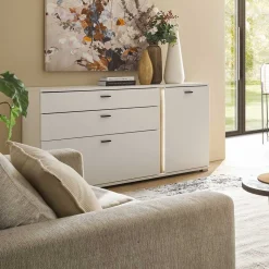 Breite Kombi-Kommode mit LED Beleuchtung - Racelyn