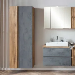 Breiter Badhochschrank mit Doppeltür - Mia