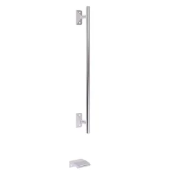 Breiter Schlafzimmerschrank mit weißer Glasfront - Bosays