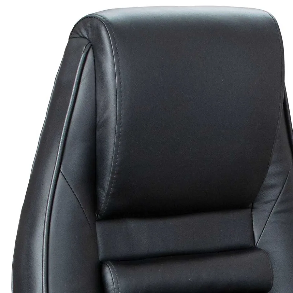 Büro Drehsessel aus Kunstleder in Schwarz - Emsa
