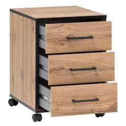 Büro Rollcontainer in Eiche Optik - Zustic