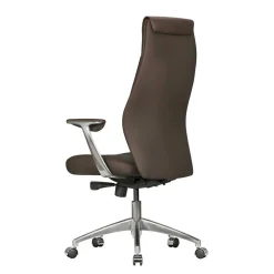 Büro Schreibtischsessel in Braun Leder - Mallavi