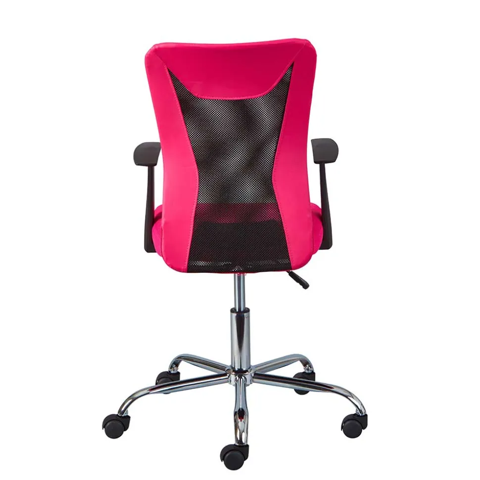Bürodrehstuhl in Pink & Schwarz - Catama