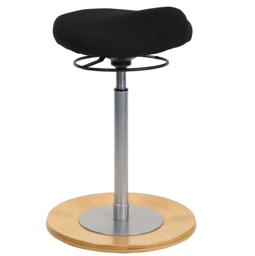 Bürohocker für aktives Sitzen in Schwarz - Enjisaco