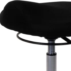 Bürohocker für aktives Sitzen in Schwarz - Enjisaco