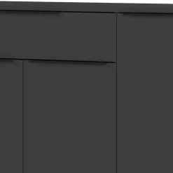 Büromöbel Set in Dunkelgrau - Tila (vierteilig)