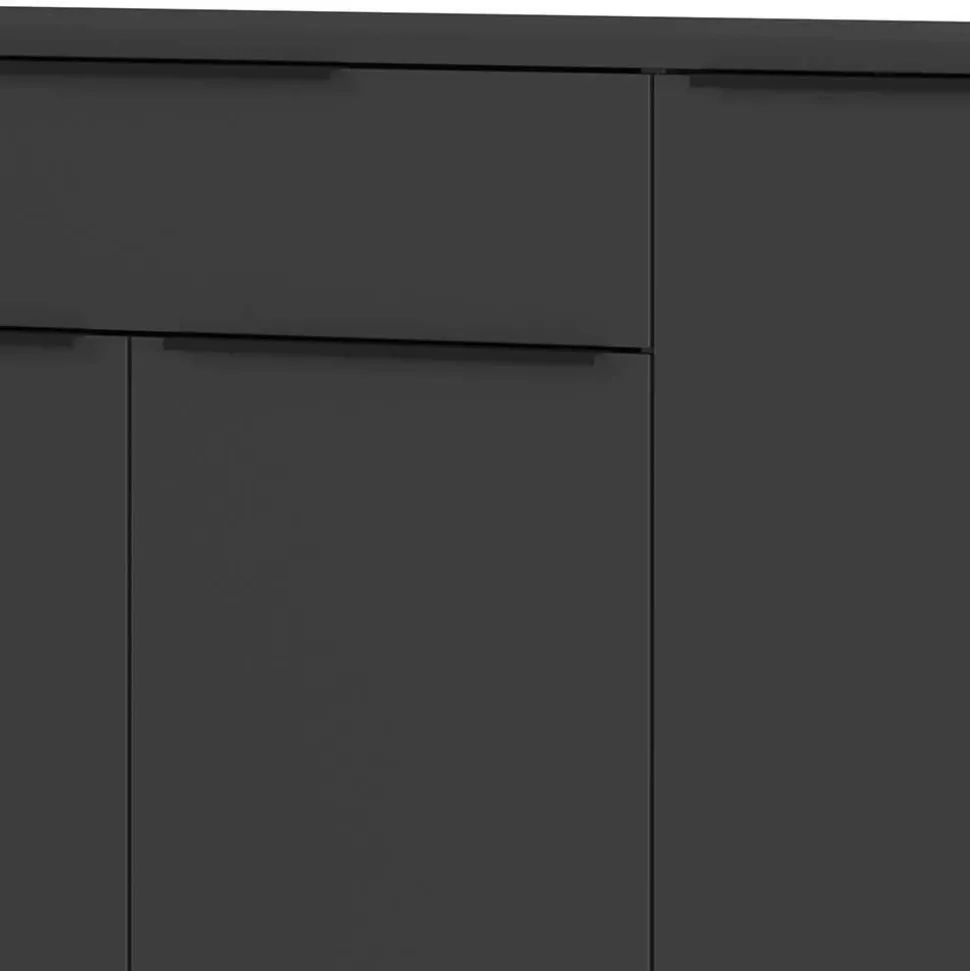 Büromöbel Set in Dunkelgrau - Tila (vierteilig)