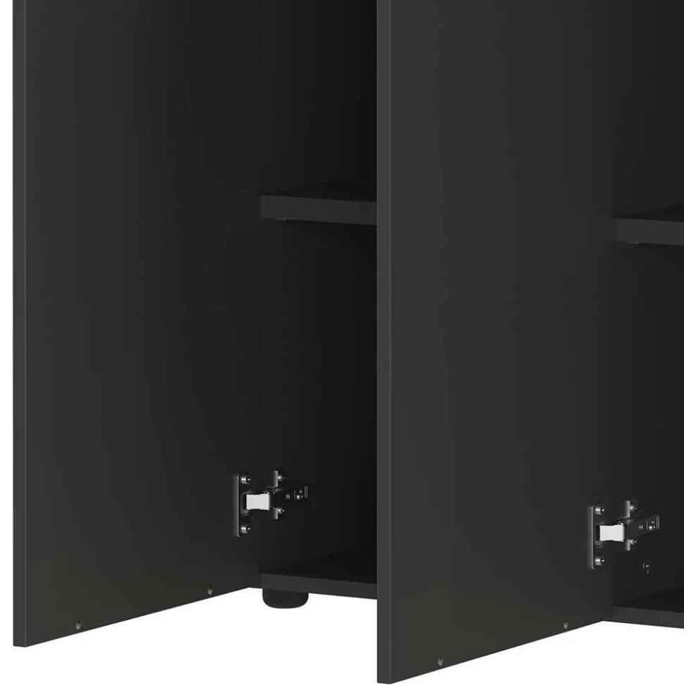 Büromöbel Set in Dunkelgrau - Tila (vierteilig)