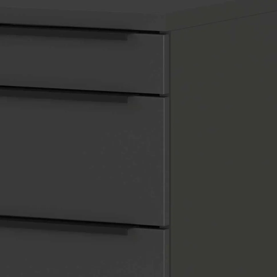 Büromöbel Set in Dunkelgrau - Tila (vierteilig)