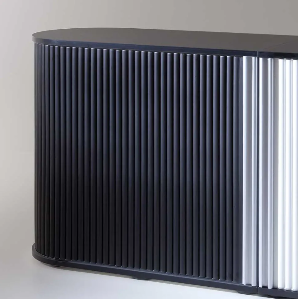 Büroschrank Ilatada in Schwarz