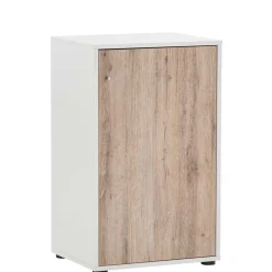 Büroschrank in Weiß & Wildeiche Dekor - Laganzo