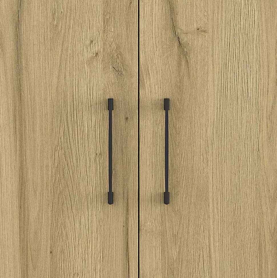 Büroschrank in Wildeiche & Dunkelgrau - Disgano