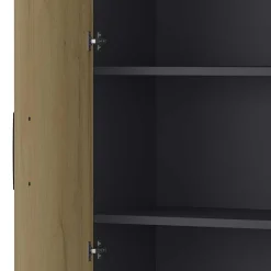 Büroschrank in Wildeiche & Dunkelgrau - Disgano