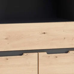 Büroschrank mit 2 Fächern und 2 Türen und Schublade - Kuetra