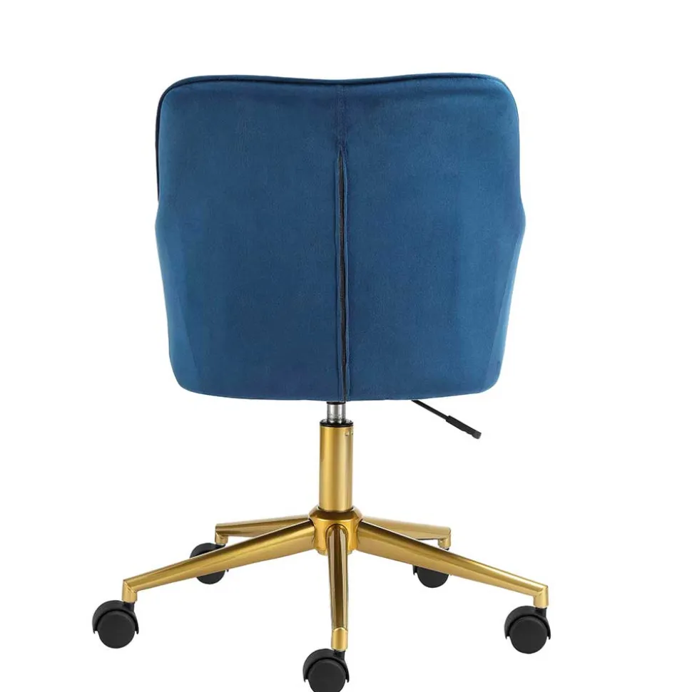 Bürostuhl in Blau mit Gold - Continento