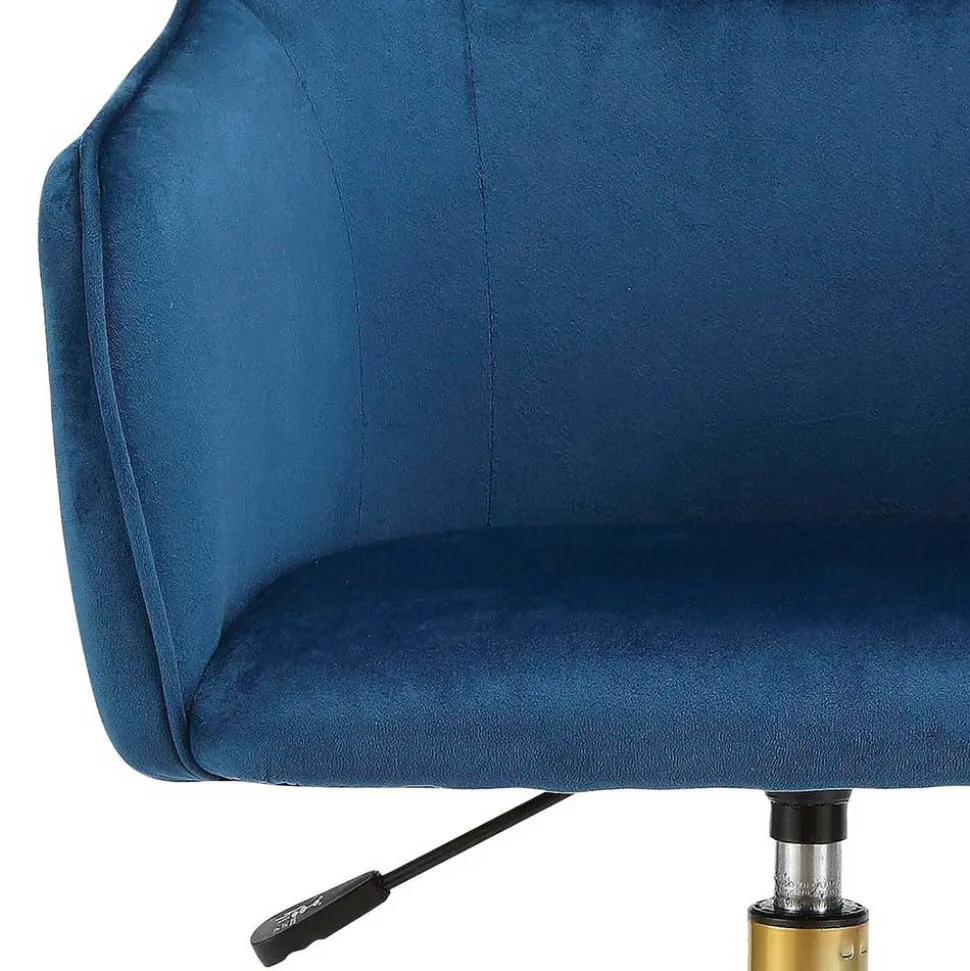 Bürostuhl in Blau mit Gold - Continento